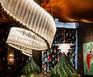 Coppibafrtoli light fixture by Viabizzuno over Chicago's best night club.